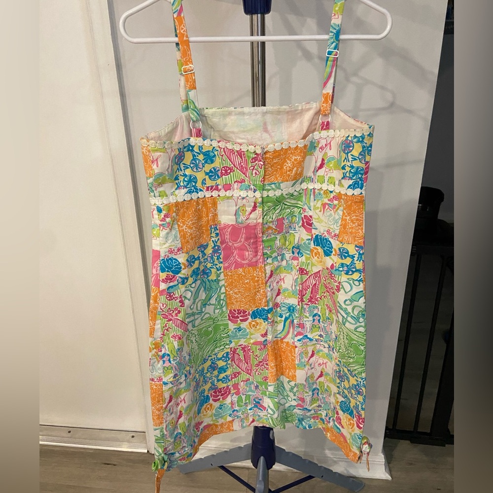 Lilly Pulitzer Patchwork Spaghetti Strap Dress - image 2